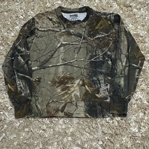Russell Outdoors | Boy's Long Sleeve Camo Shirt Size Medium M 10/12